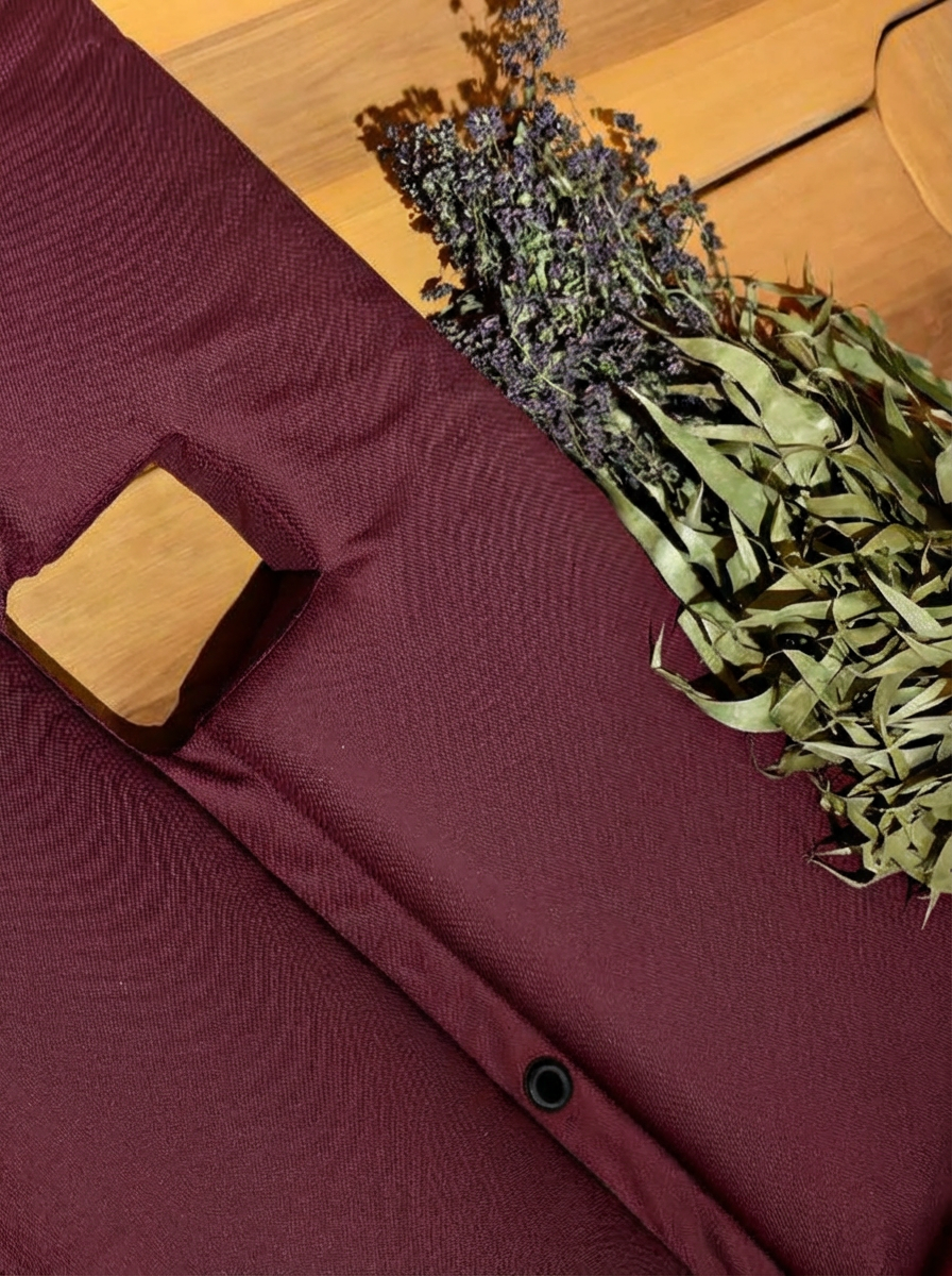 Банный матрас «второе дыхание» (бордо)