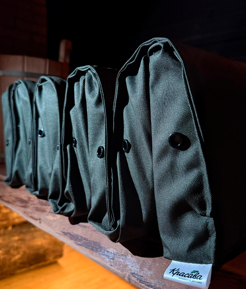 Матрас банный (серо-синий)