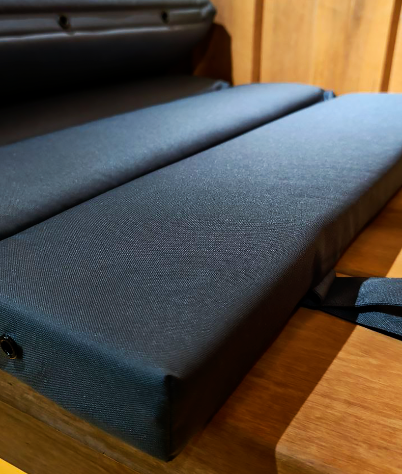 Матрас банный (серо-синий)